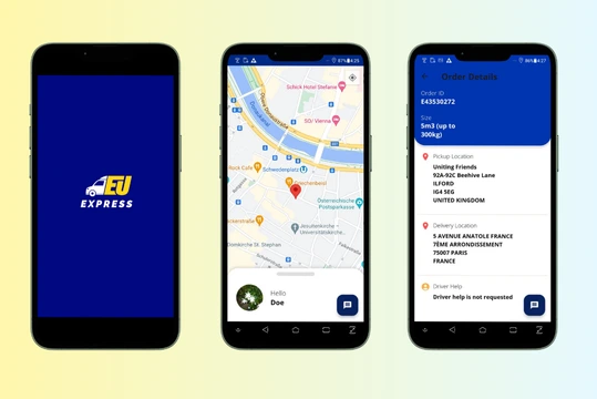 EU Express mobile application
