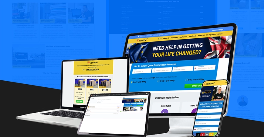 VanOne website & web system